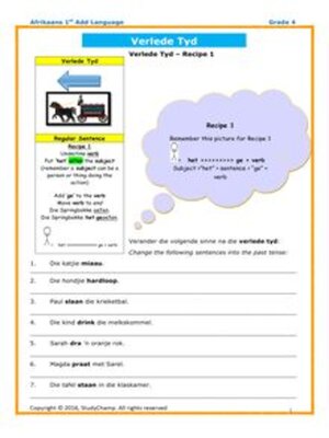 cover image of Grade 4 Afrikaans: Tye Van Die Werkwoord